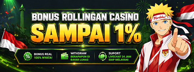Bonus Rollingan Casino 1%